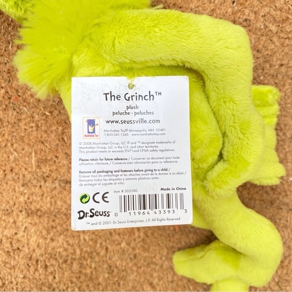 Dr. Seuss The Grinch plushie stuffed  stuffie - Picture 2 of 4